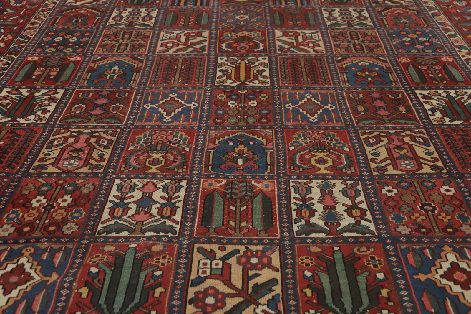Antique Vegetable Dye Bakhtiari Persian Large Rug 11x13 - 5