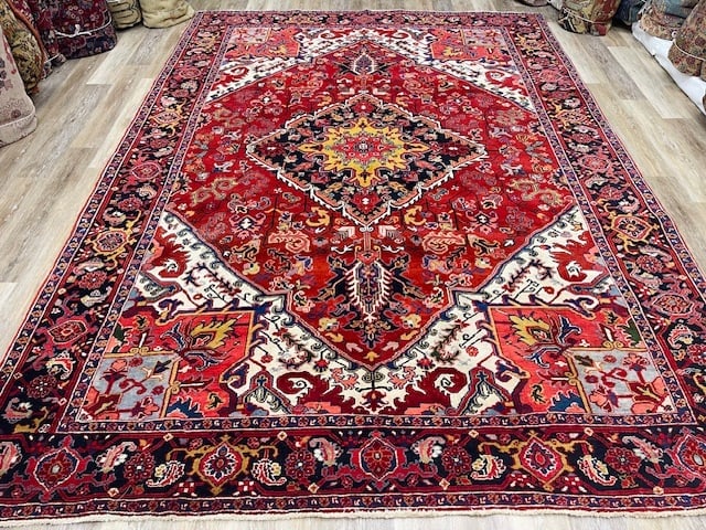 Antique Persian Heriz Rug-5137 (1 of 8)