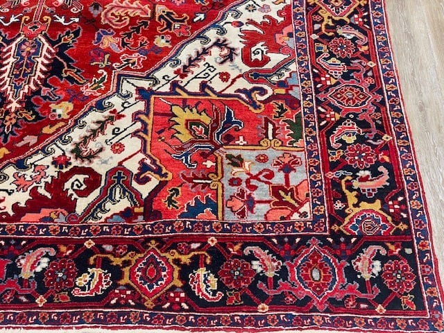 Antique Persian Heriz Rug-5137 - 2