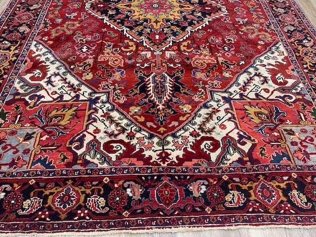 Antique Persian Heriz Rug-5137 - 3