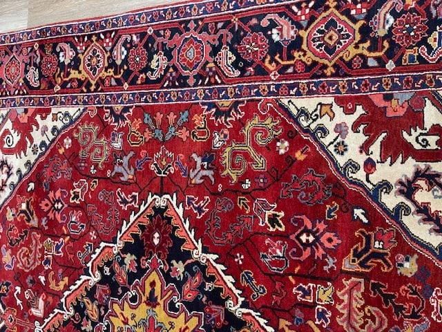 Antique Persian Heriz Rug-5137 - 4