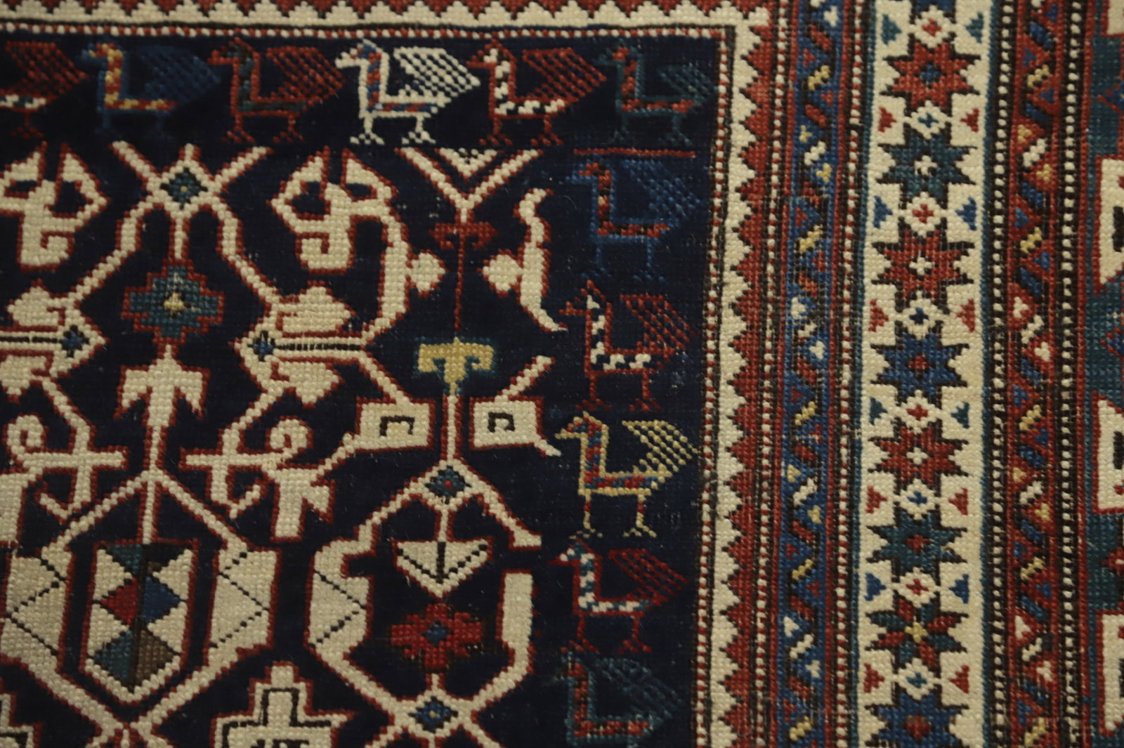Pre-1900 Antique Kazak Vegetable Dye Rug 4x6 - 10