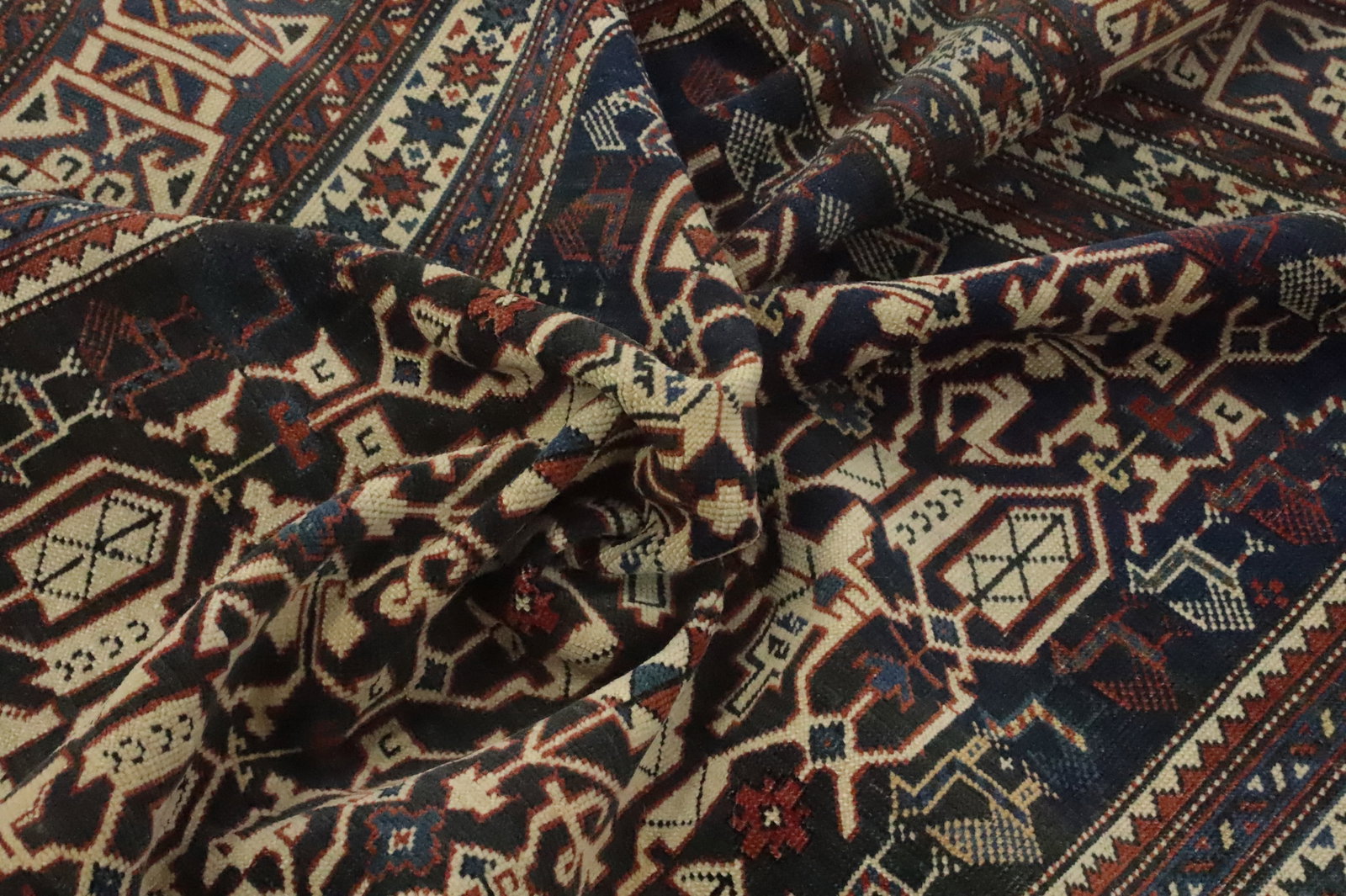 Pre-1900 Antique Kazak Vegetable Dye Rug 4x6 - 14