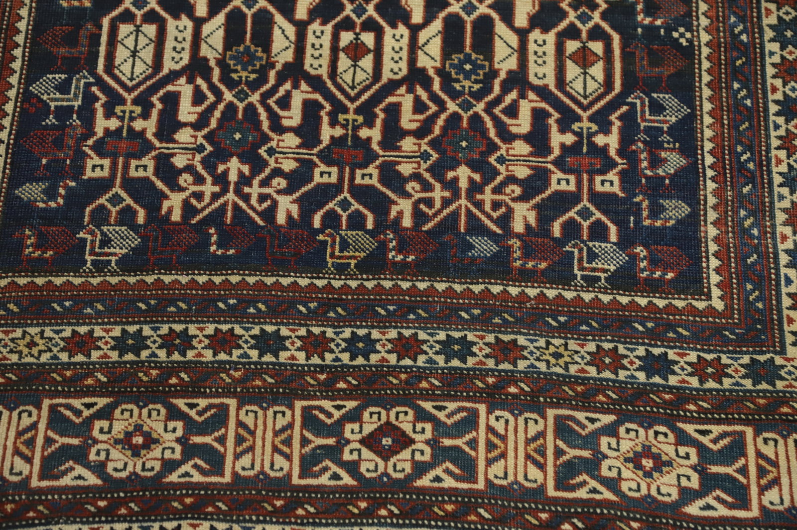 Pre-1900 Antique Kazak Vegetable Dye Rug 4x6 - 6