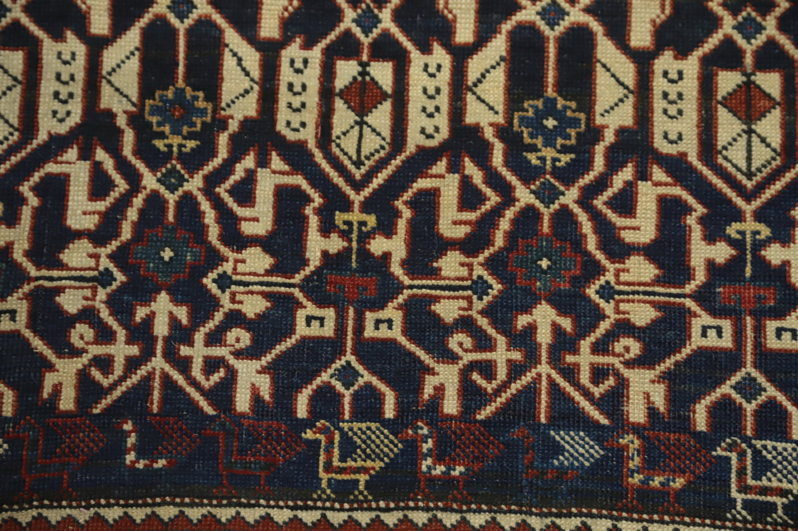 Pre-1900 Antique Kazak Vegetable Dye Rug 4x6 - 8