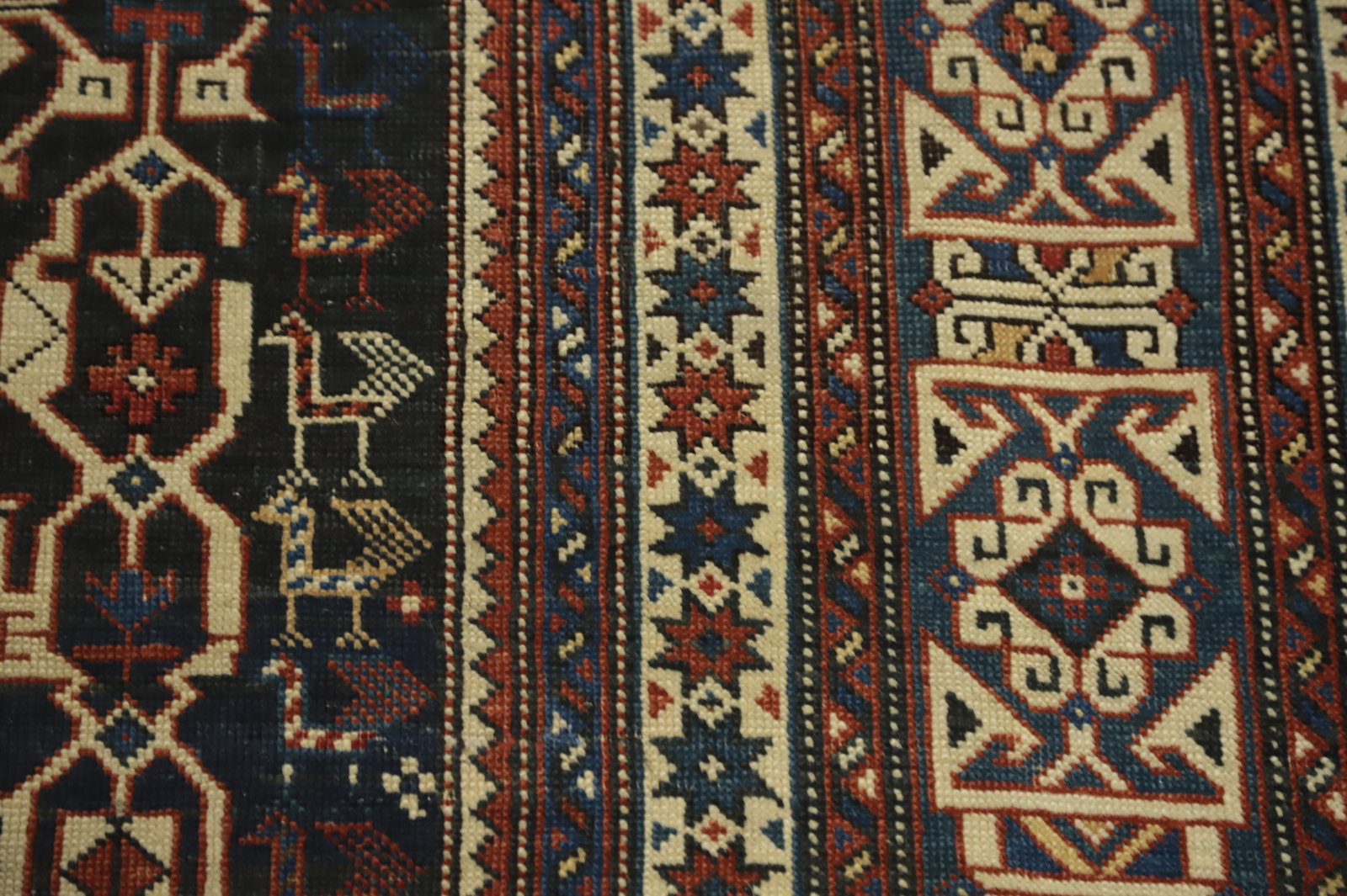 Pre-1900 Antique Kazak Vegetable Dye Rug 4x6 - 9