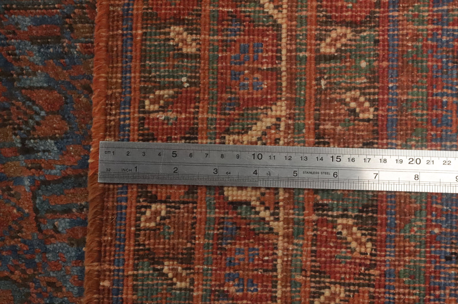 Pre-1900 Antique Vegetable Dye Bidjar Halvaei Persian Rug 4x6 - 15