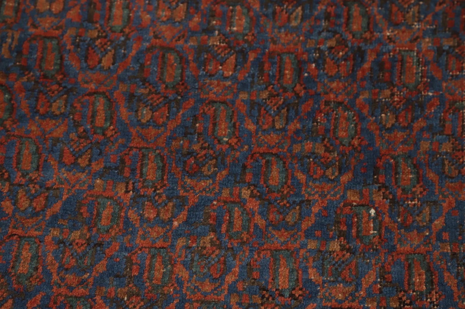 Pre-1900 Antique Vegetable Dye Bidjar Halvaei Persian Rug 4x6 - 7