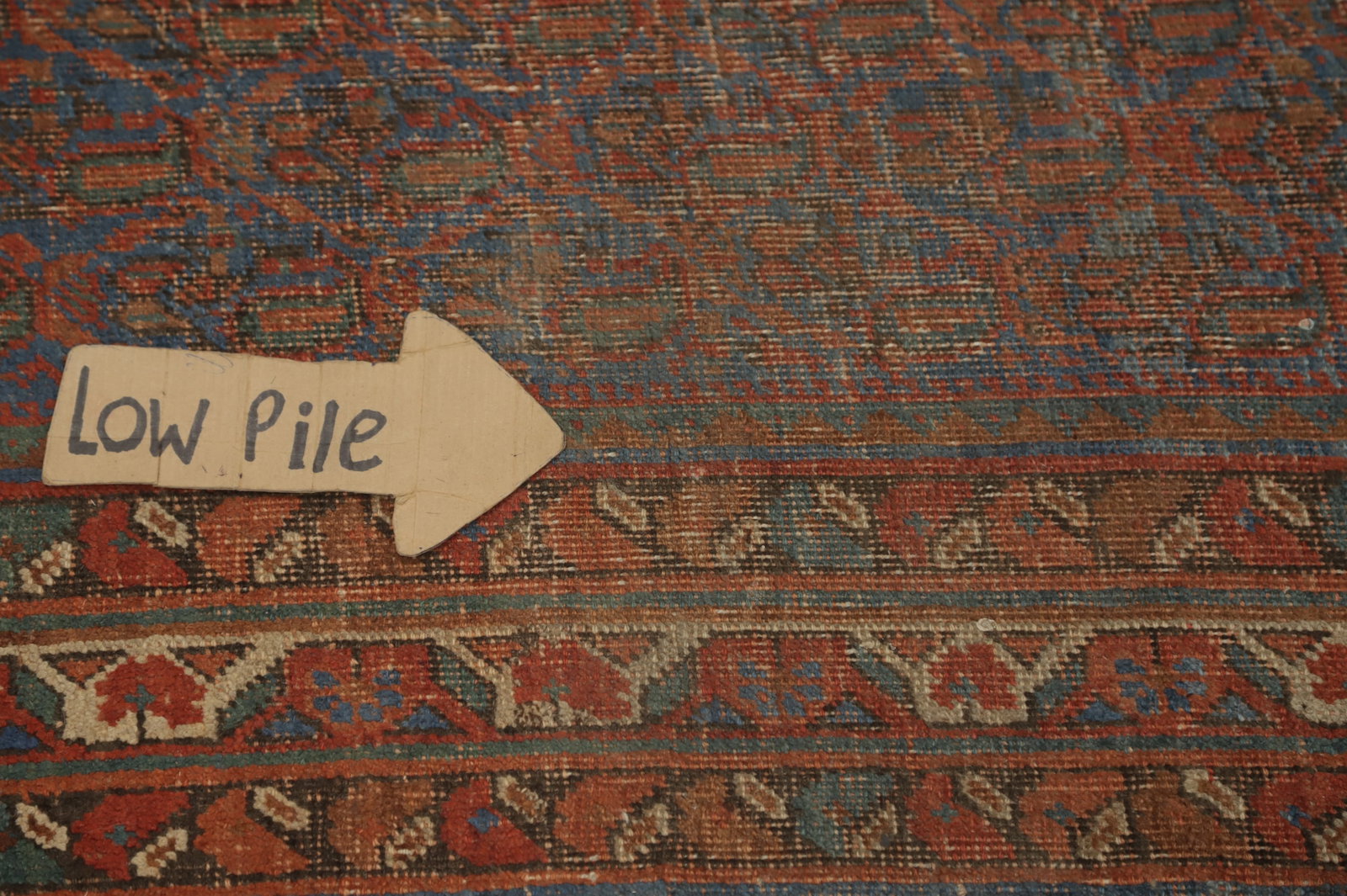 Pre-1900 Antique Vegetable Dye Bidjar Halvaei Persian Rug 4x6 - 9