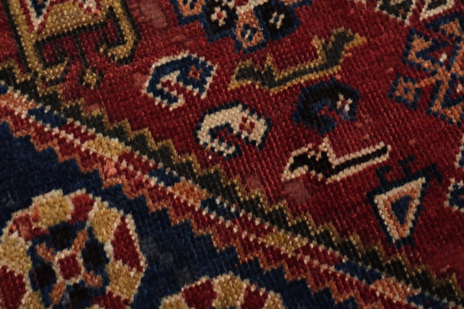 Antique Vegetable Dye Qashqai Persian Area Rug 5x9 - 9