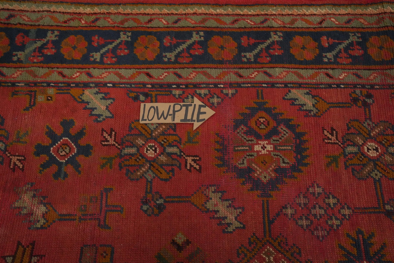Pre-1900 Antique Oushak Vegetable Dye Area Rug 6x8 - 10
