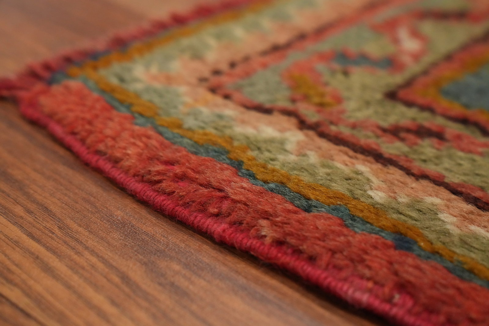 Pre-1900 Antique Oushak Vegetable Dye Area Rug 6x8 - 13