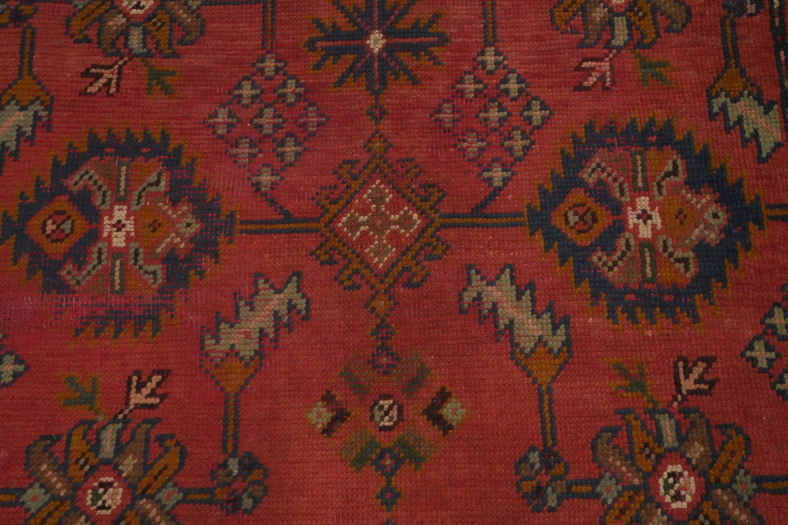 Pre-1900 Antique Oushak Vegetable Dye Area Rug 6x8 - 5