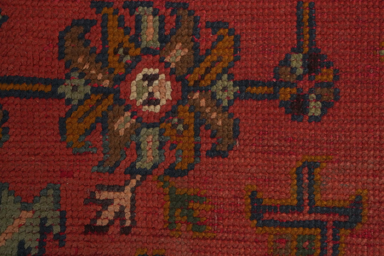Pre-1900 Antique Oushak Vegetable Dye Area Rug 6x8 - 8