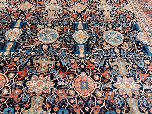Antique Palace size all over Persian Bidjar rug-5241 - 10
