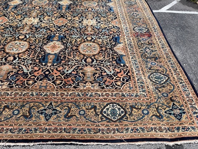 Antique Palace size all over Persian Bidjar rug-5241 - 3