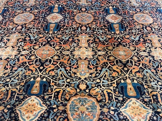 Antique Palace size all over Persian Bidjar rug-5241 - 4