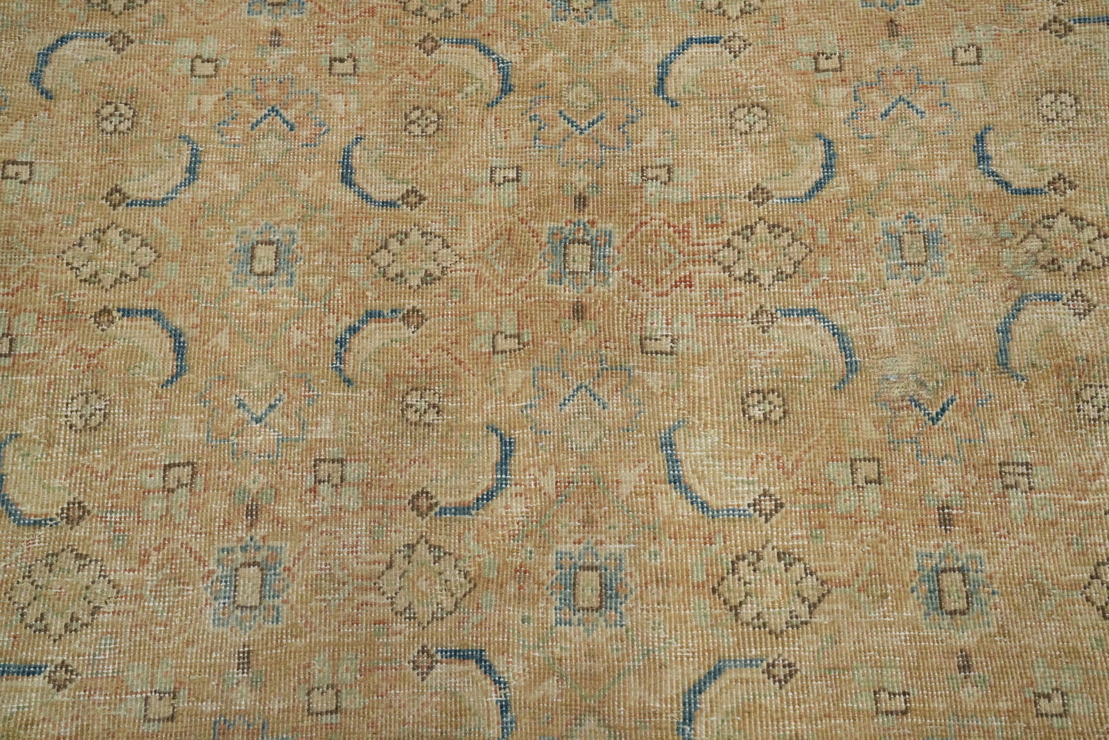Antique Vegetable Dye Tabriz Persian Area Rug 10x13 - 5