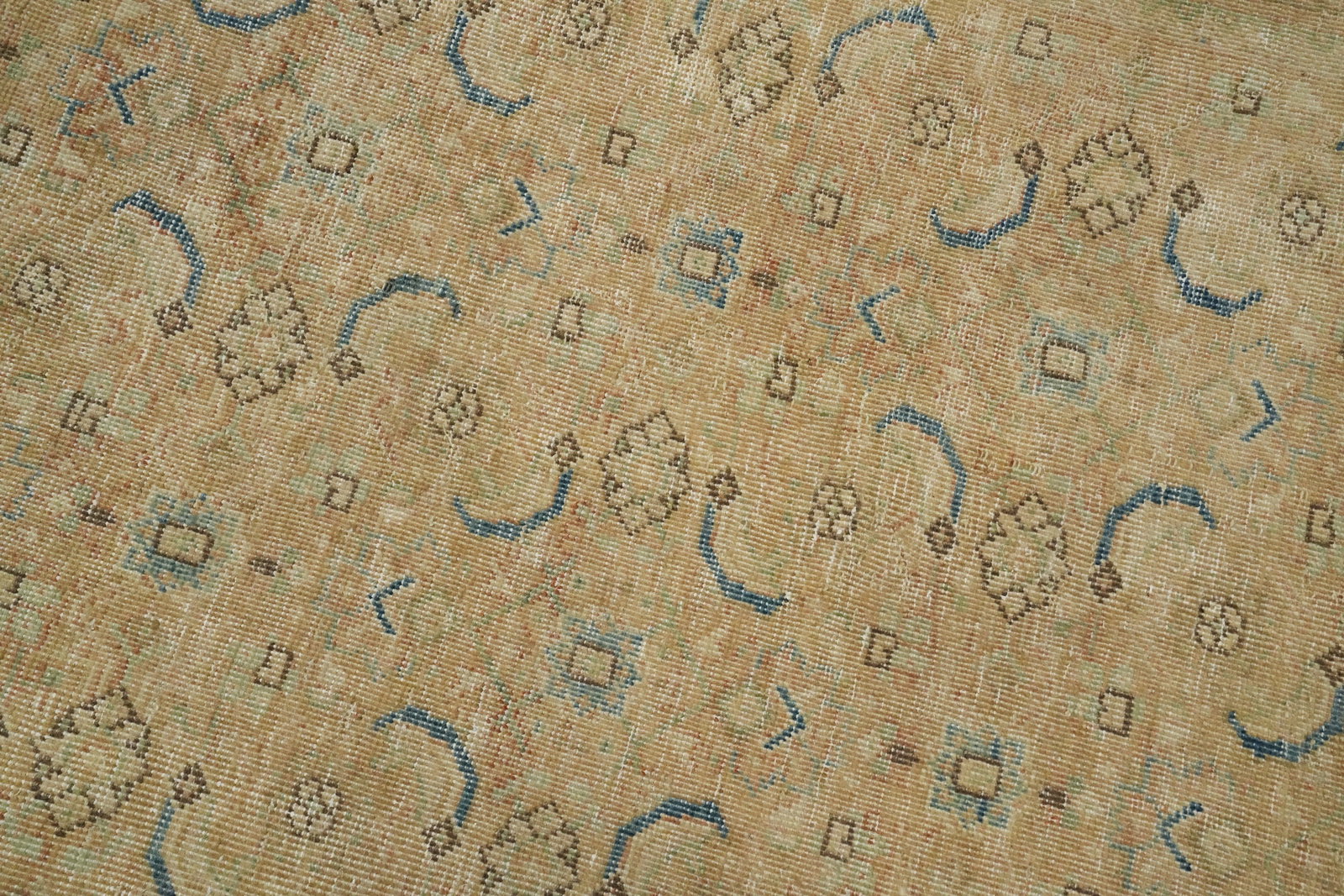 Antique Vegetable Dye Tabriz Persian Area Rug 10x13 - 7