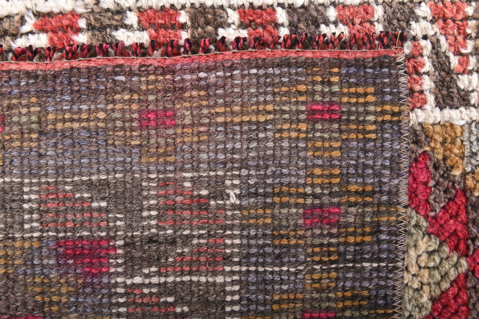 2'6'' x 10'2'' Handmade Vintage Wool Rug - 243952 - 11