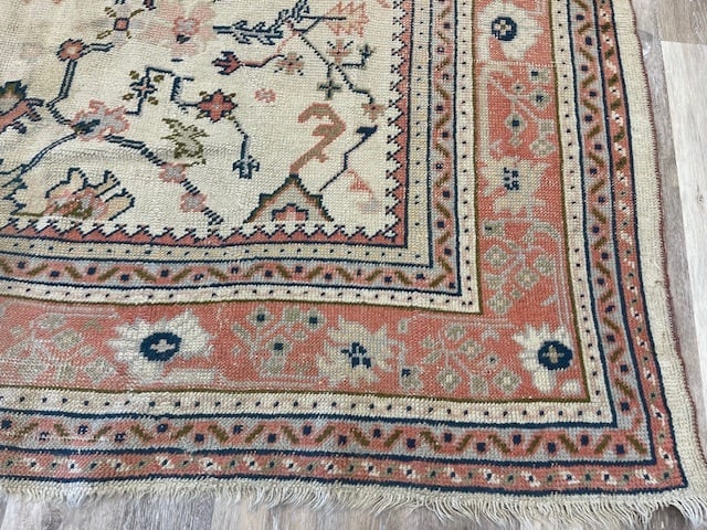 Antique Turkish Ushak Rug-3317 - 3