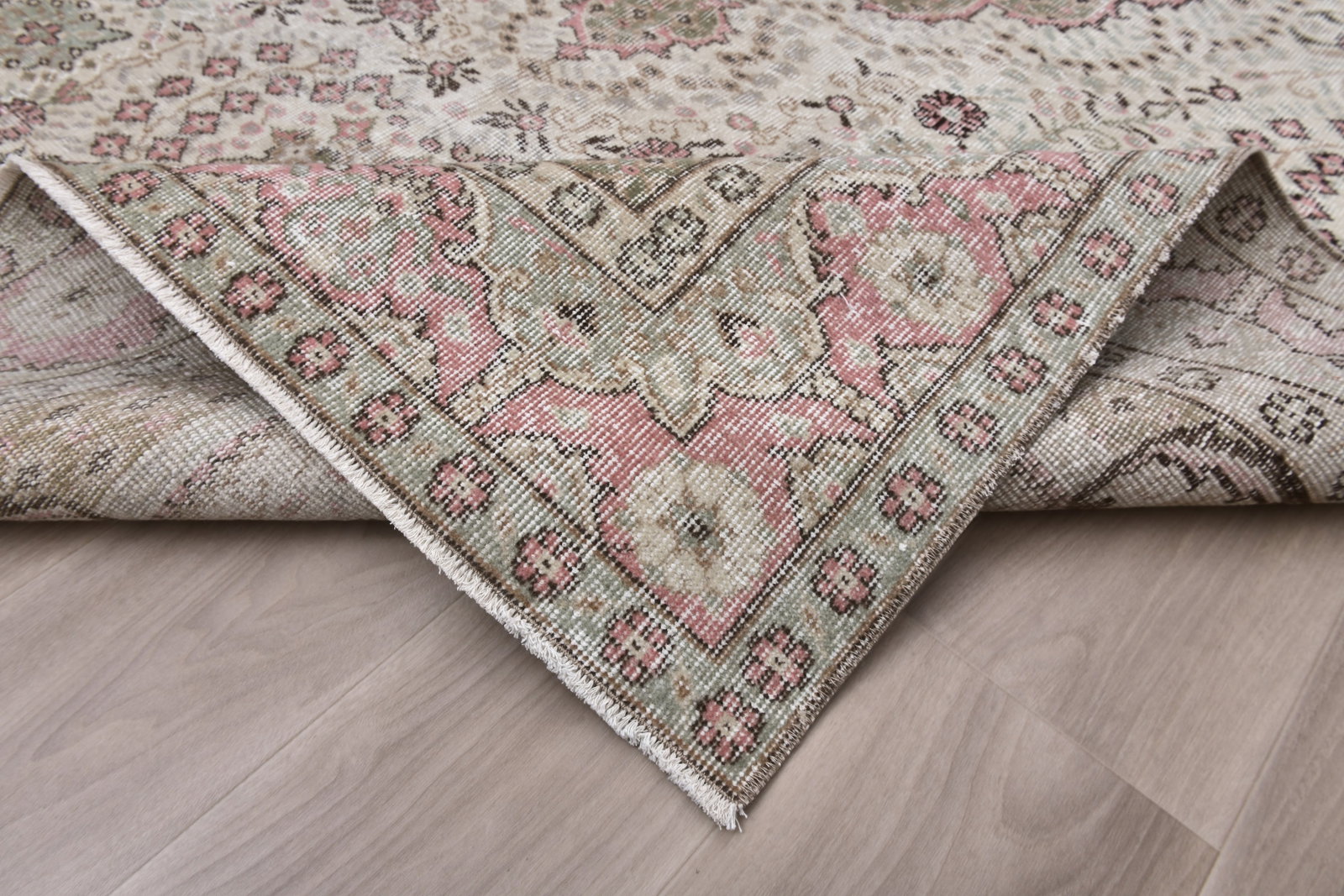 6'9'' x 10'2'' Turkish Vintage Runner Rug - 242345 - 12