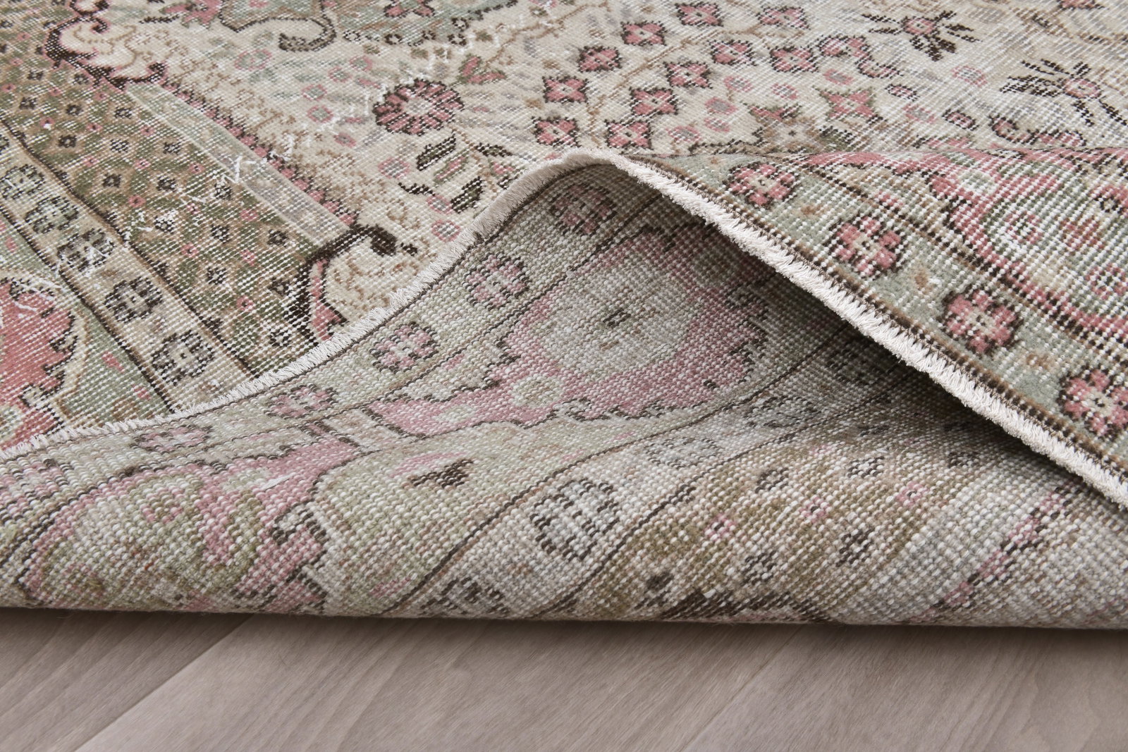 6'9'' x 10'2'' Turkish Vintage Runner Rug - 242345 - 13