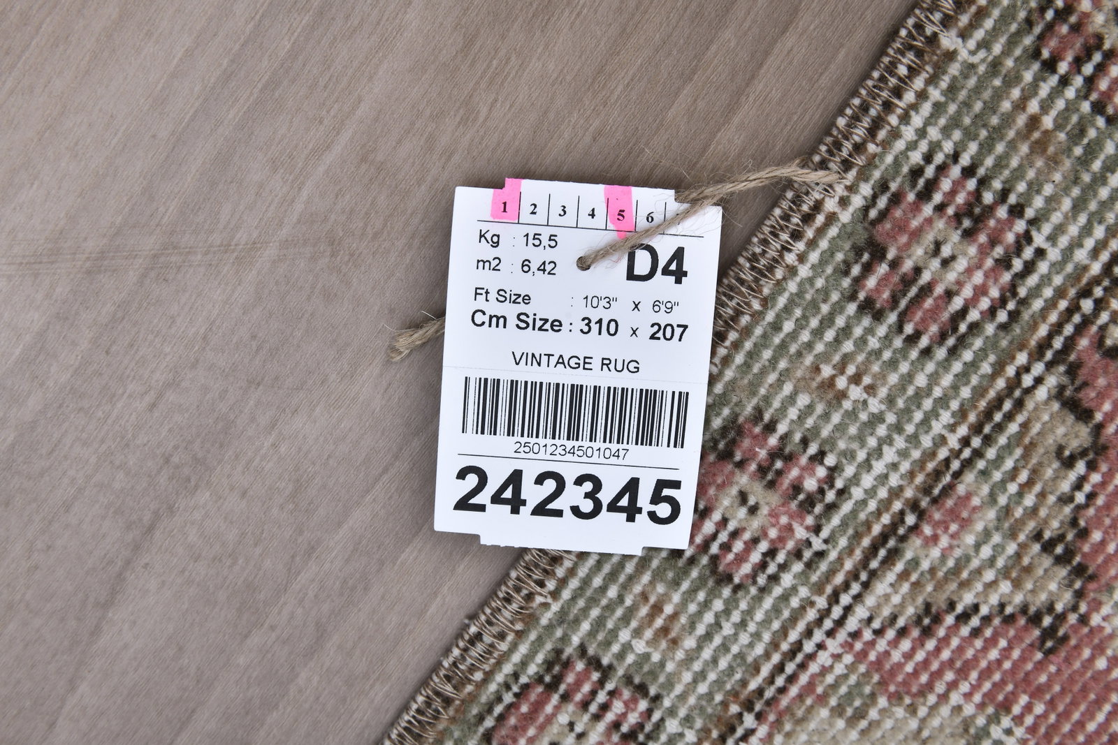6'9'' x 10'2'' Turkish Vintage Runner Rug - 242345 - 14