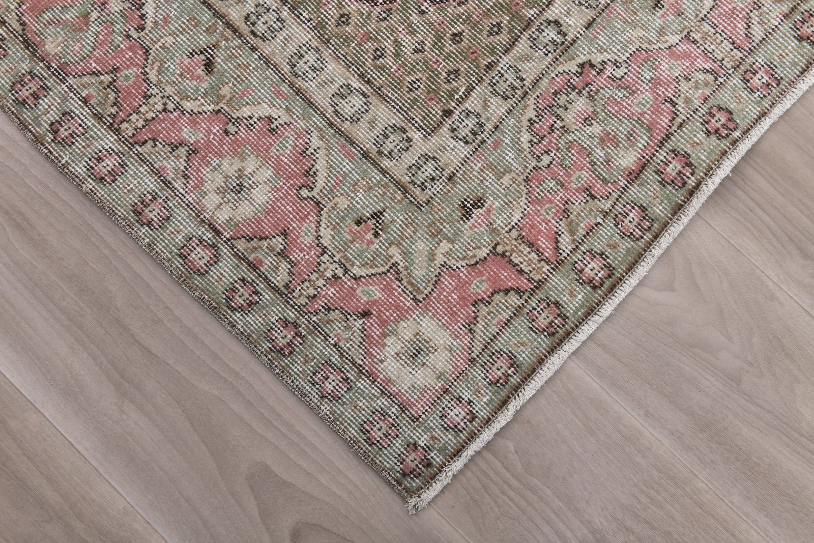 6'9'' x 10'2'' Turkish Vintage Runner Rug - 242345 - 7