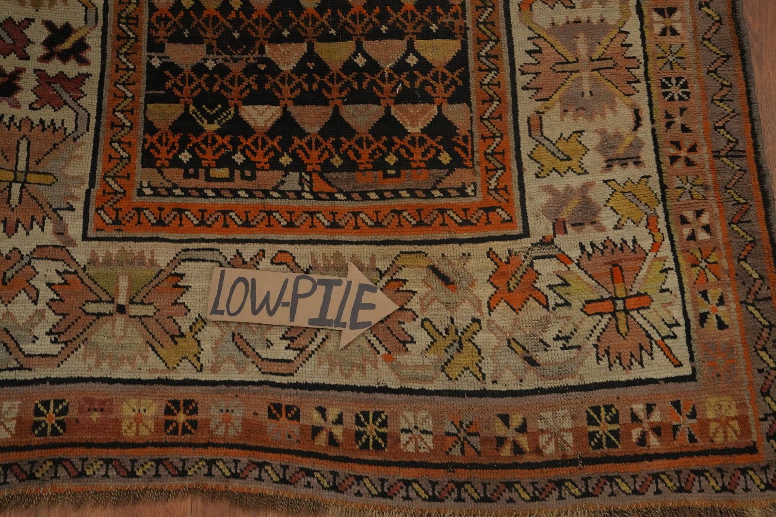 Pre-1900 Antique Caucasian Vegetable Dye Rug 4x6 - 12