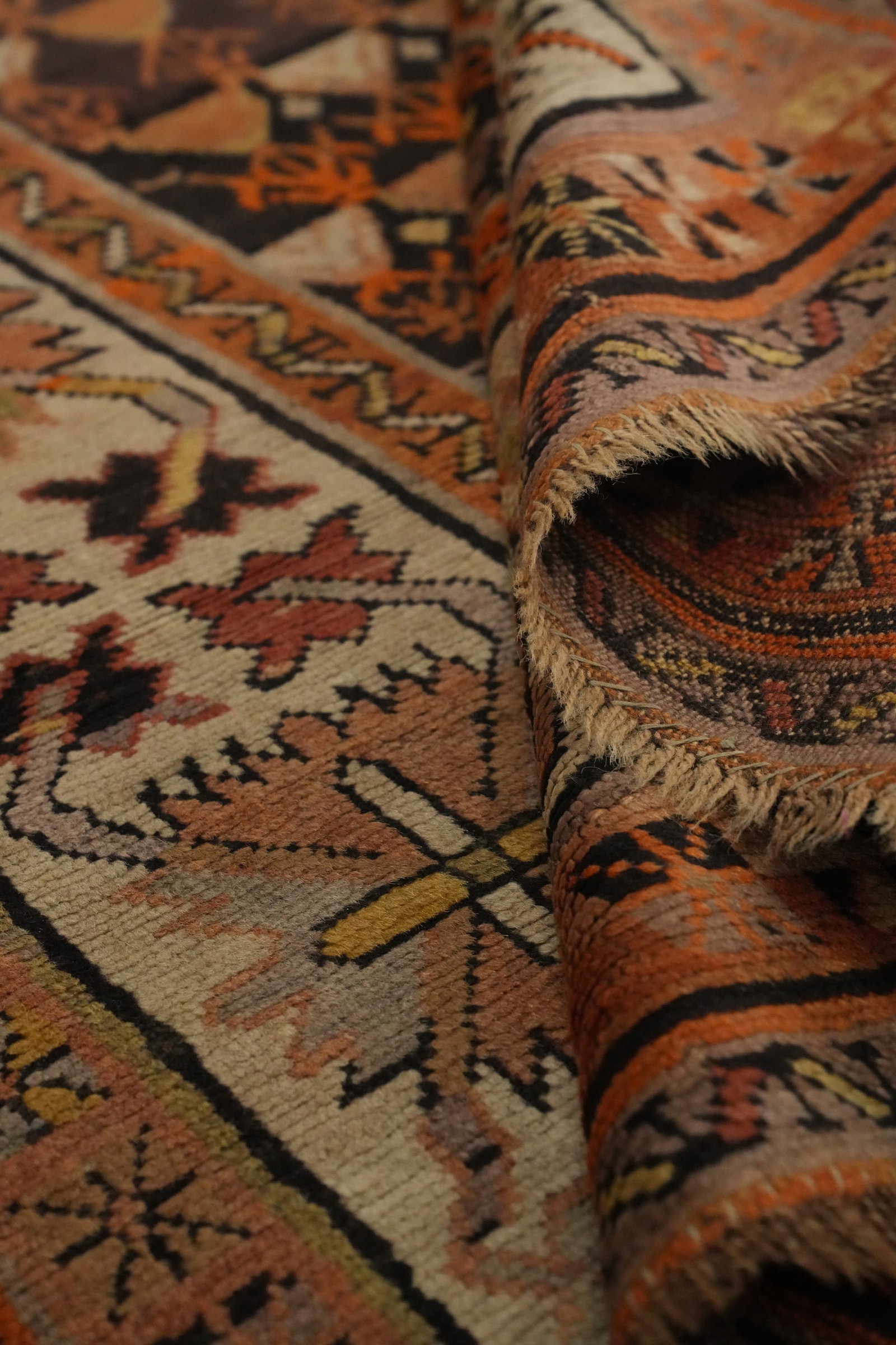 Pre-1900 Antique Caucasian Vegetable Dye Rug 4x6 - 15