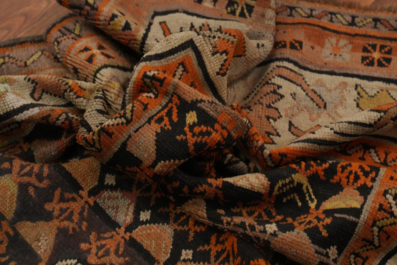 Pre-1900 Antique Caucasian Vegetable Dye Rug 4x6 - 16