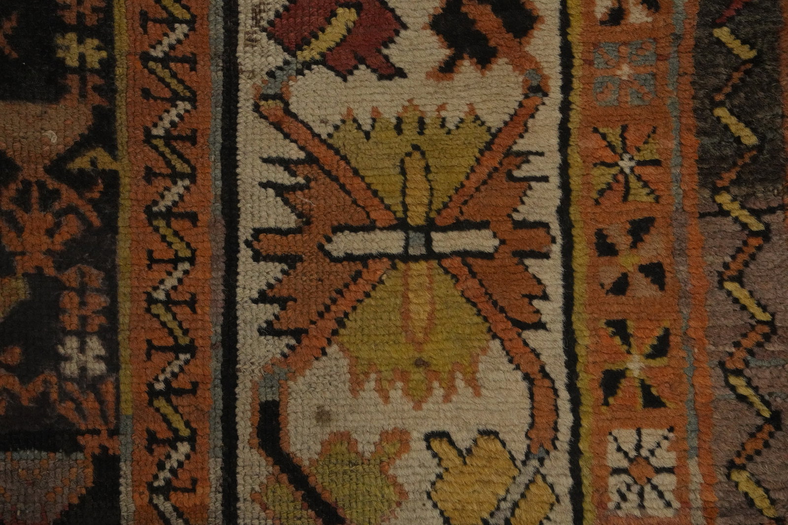 Pre-1900 Antique Caucasian Vegetable Dye Rug 4x6 - 7