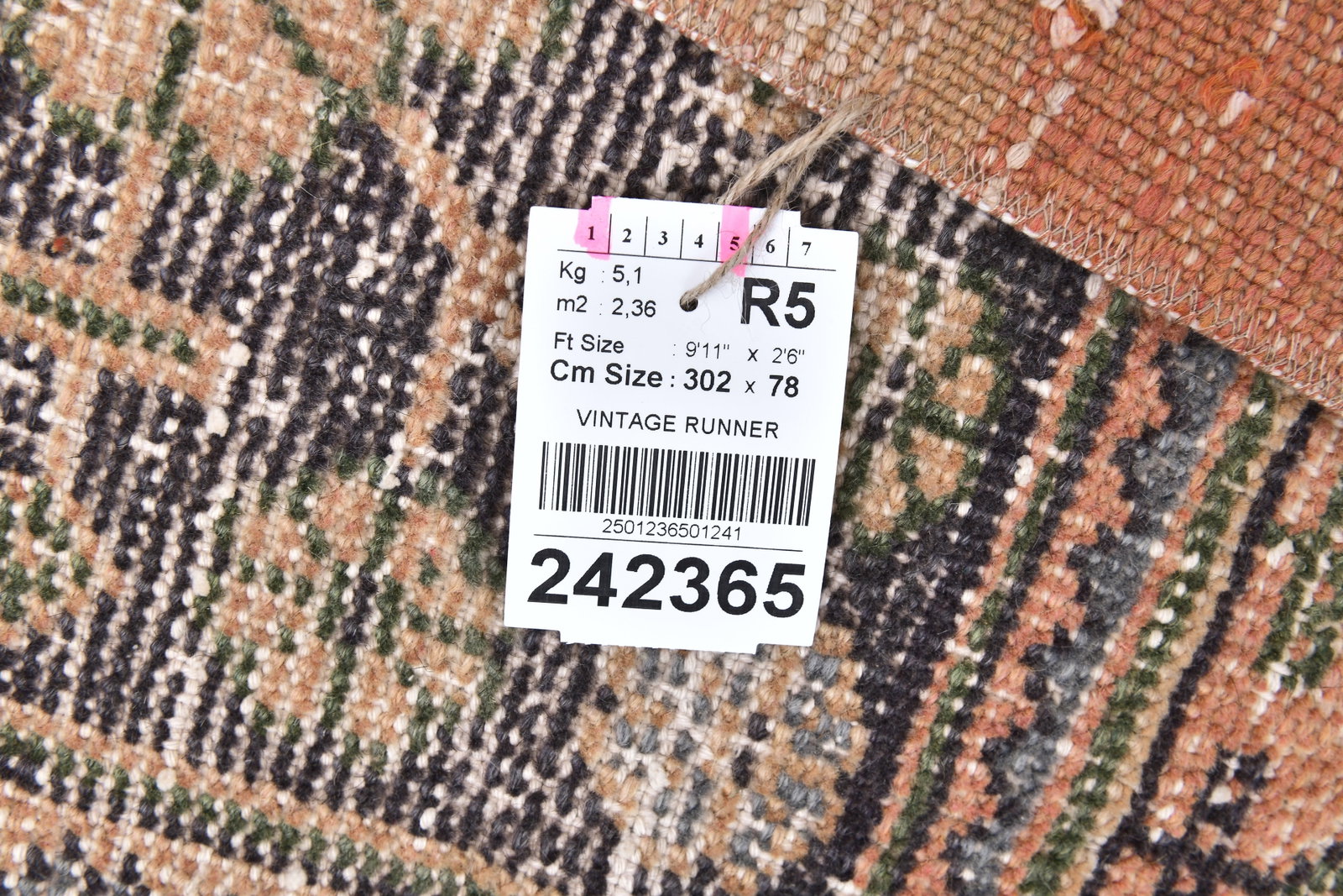 2'6'' x 9'10'' Turkish Vintage Runner Rug - 242365 - 14
