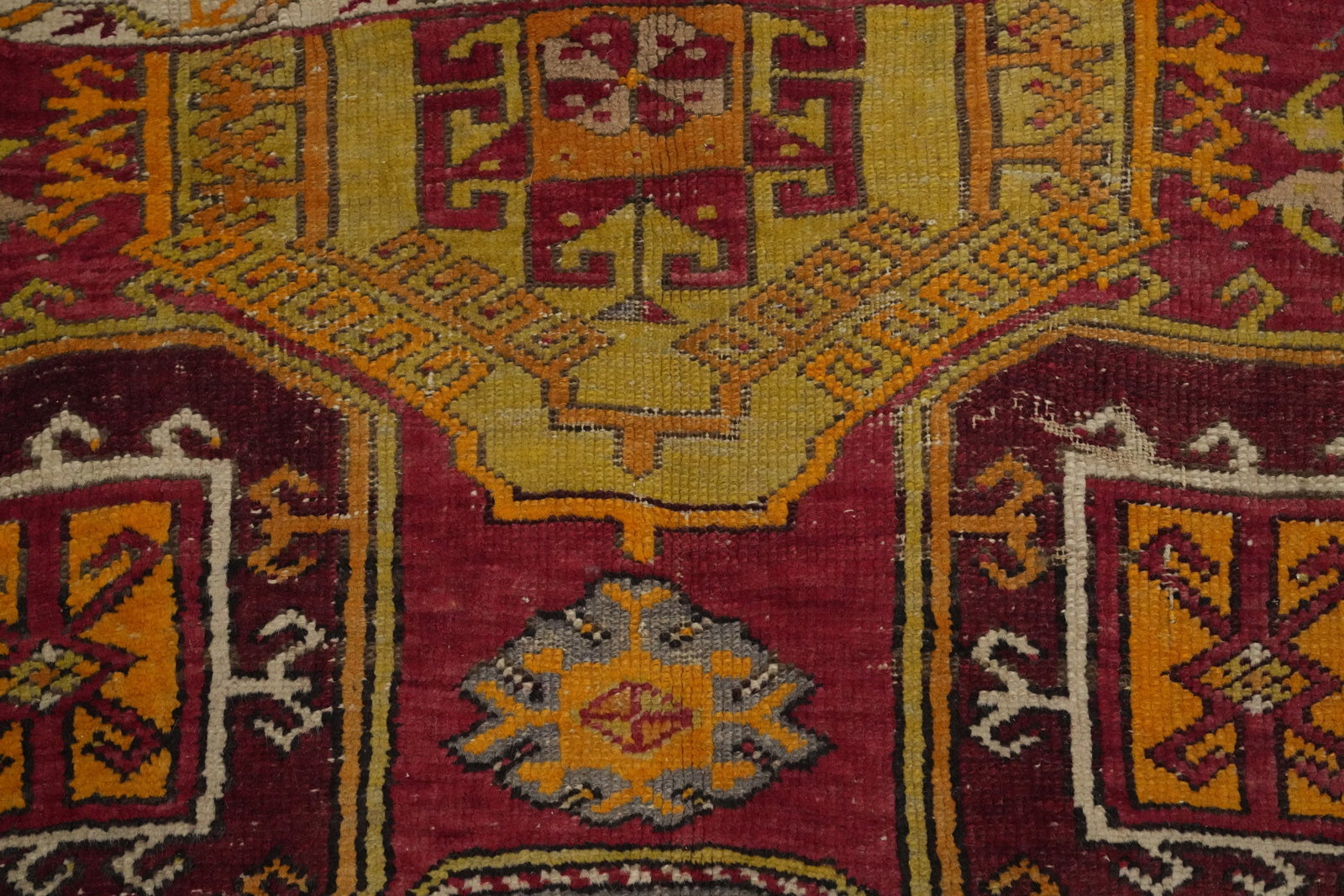 Antique Geometric Anatolian Turkish Rug 4x6 - 6