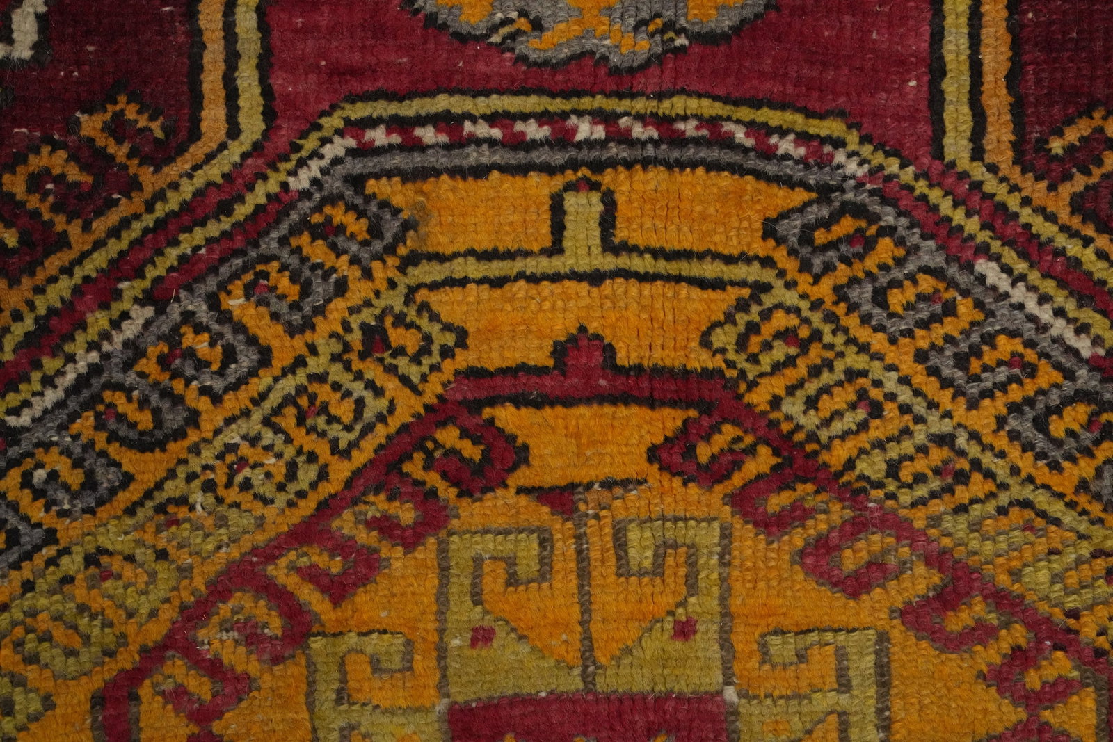 Antique Geometric Anatolian Turkish Rug 4x6 - 7