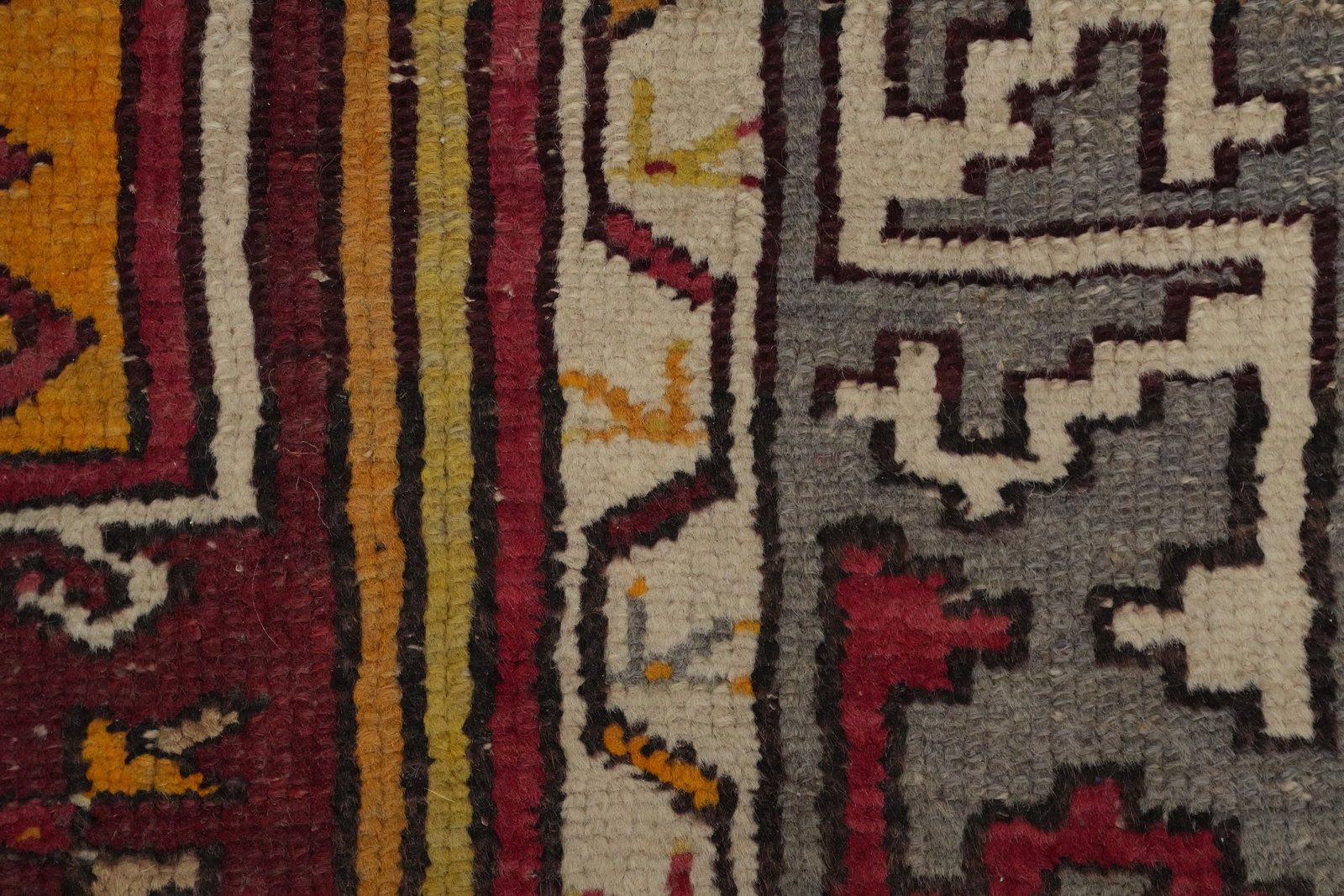 Antique Geometric Anatolian Turkish Rug 4x6 - 8