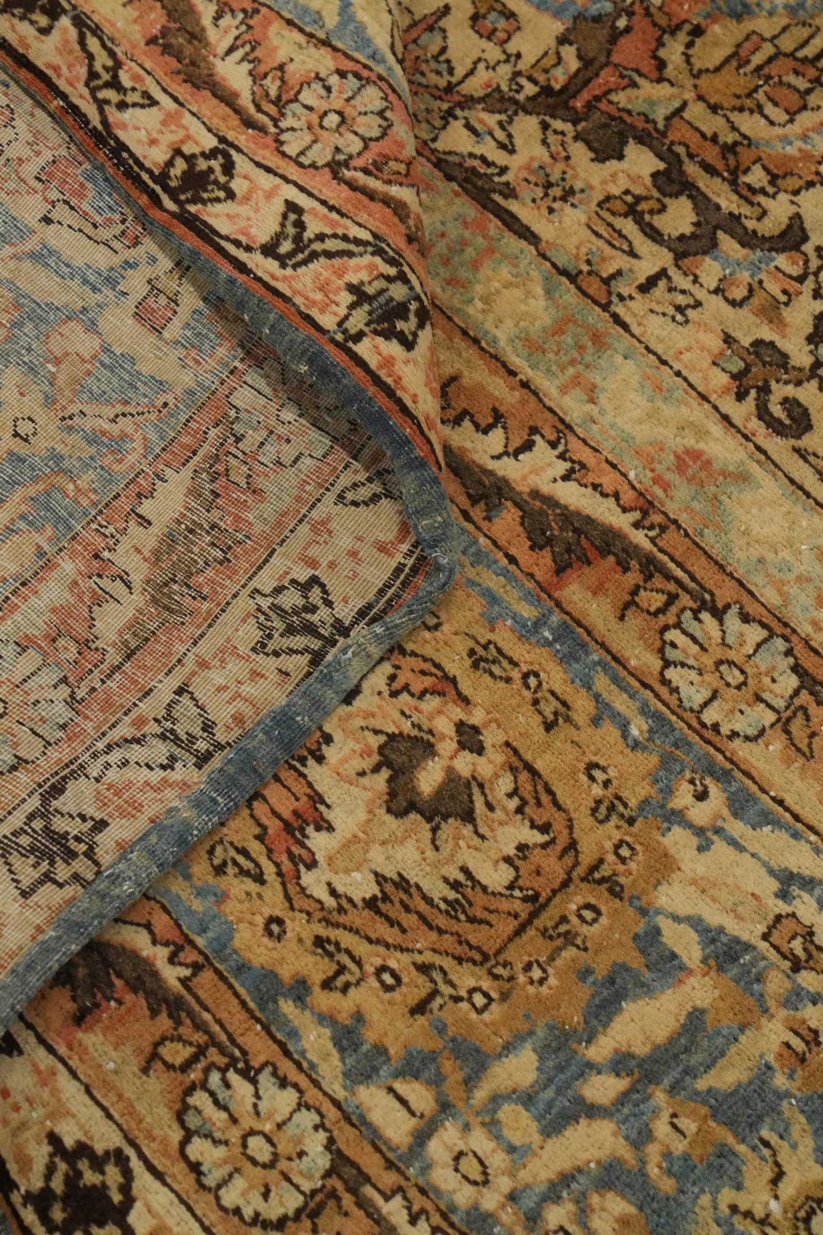 Antique Tabriz Persian Area Rug 10x13 - 14