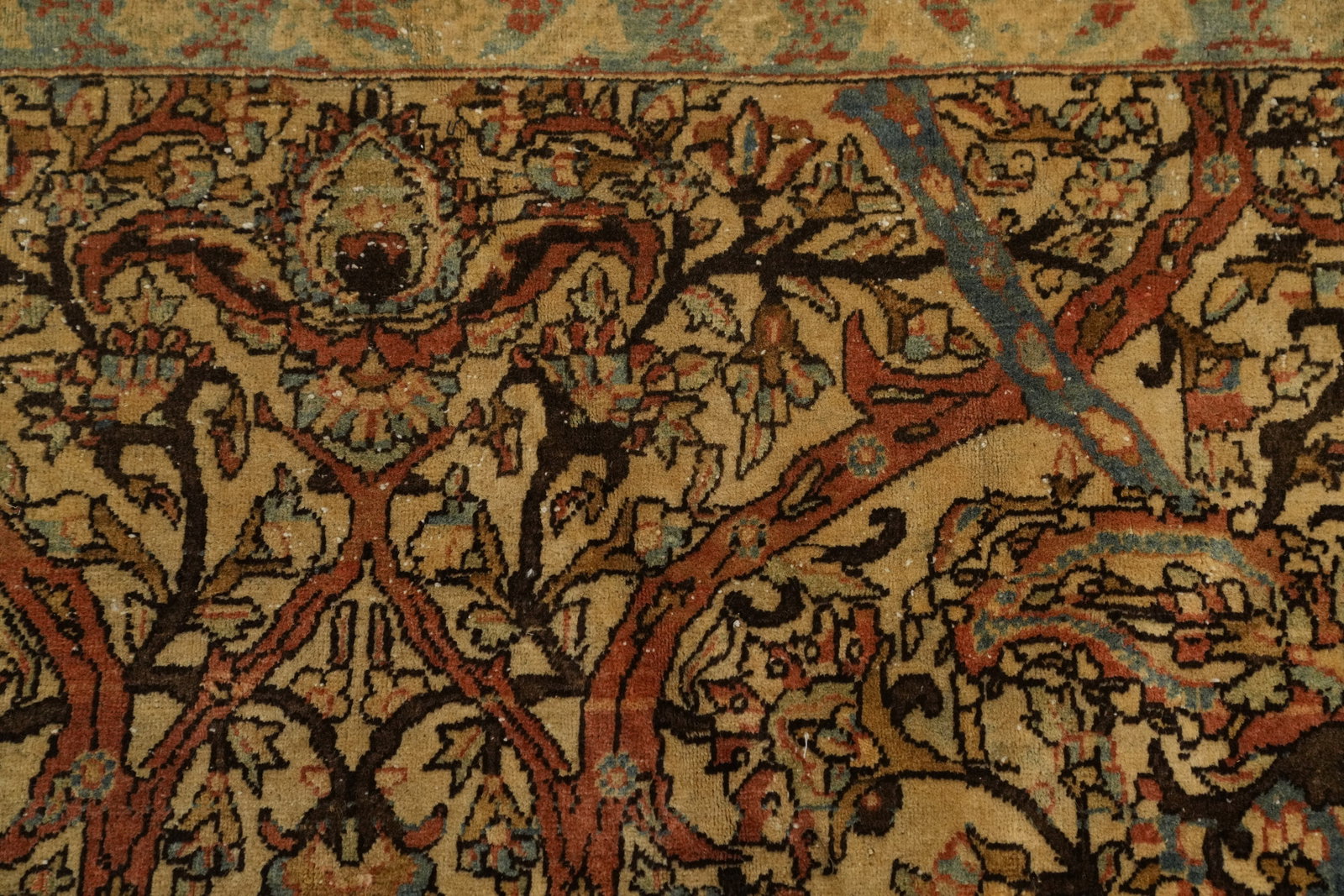 Antique Tabriz Persian Area Rug 10x13 - 7