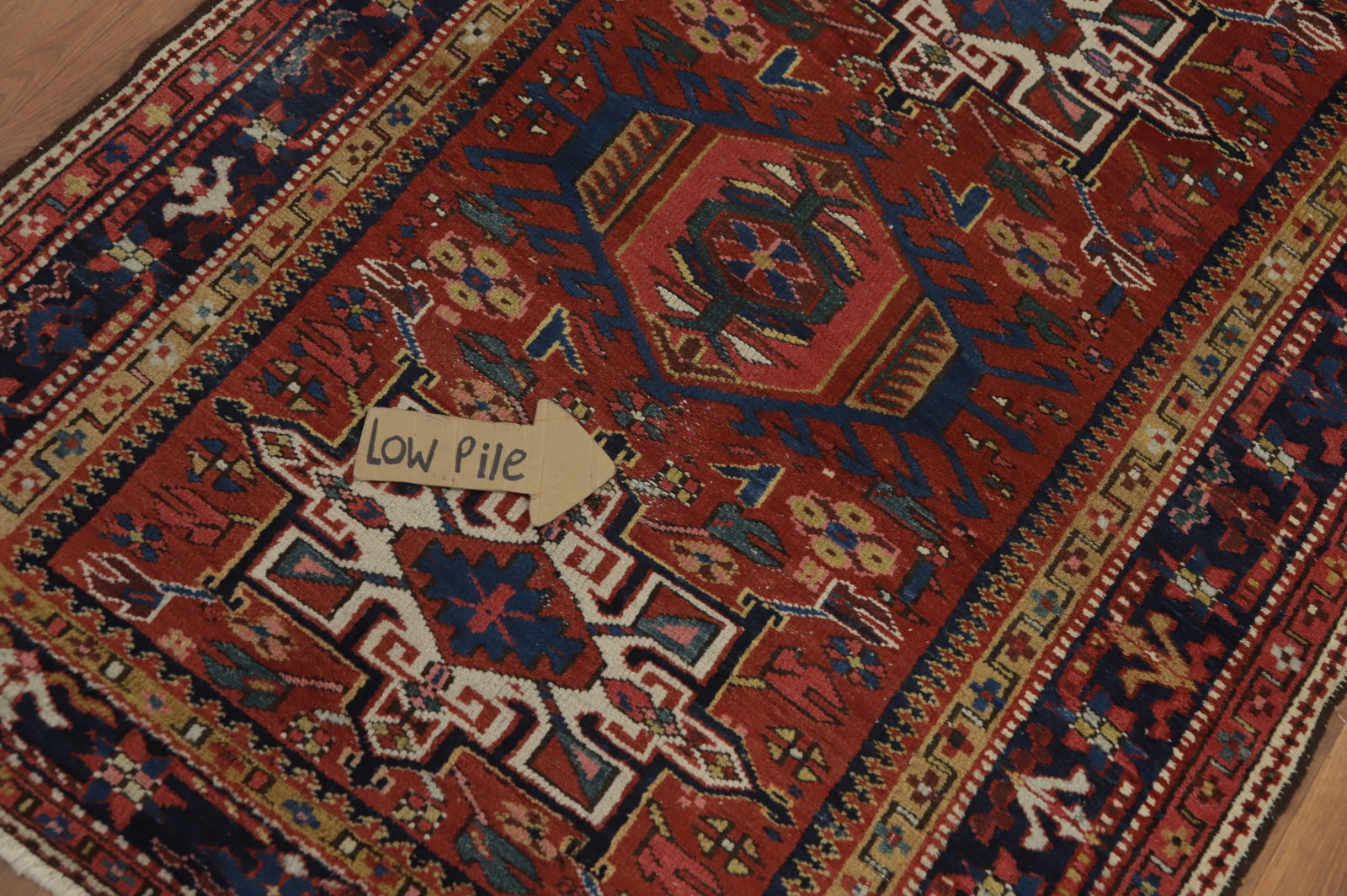 Antique Vegetable Dye Gharajeh Persian Rug 3x4 - 10