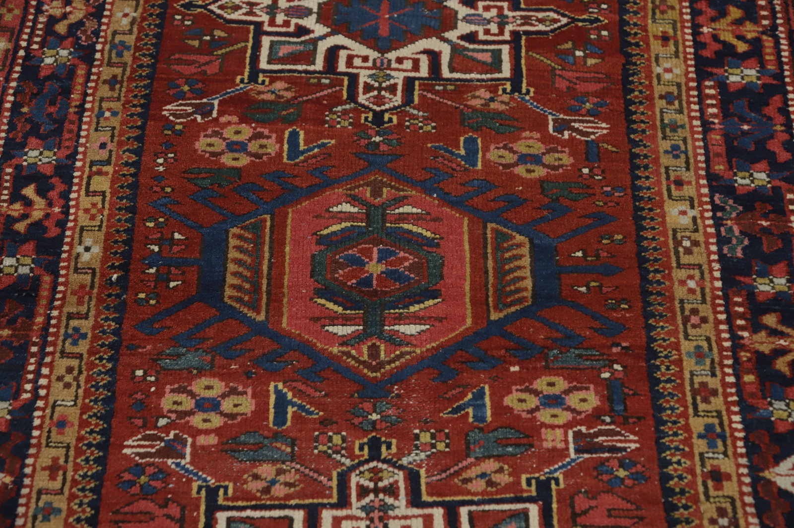 Antique Vegetable Dye Gharajeh Persian Rug 3x4 - 5