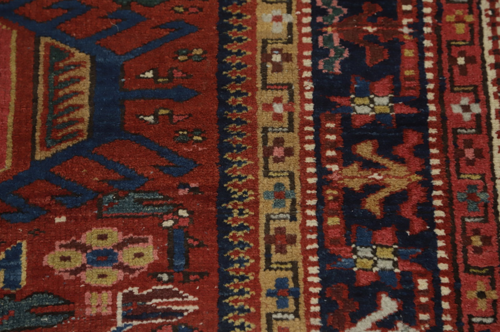 Antique Vegetable Dye Gharajeh Persian Rug 3x4 - 7