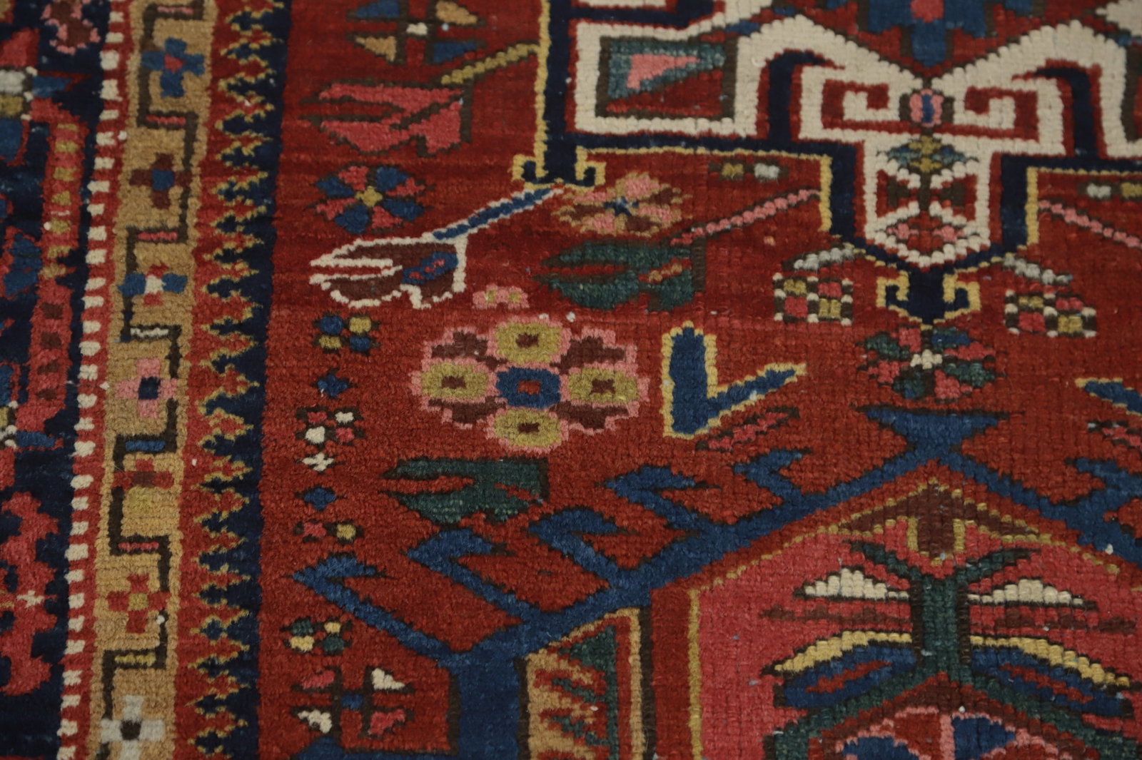 Antique Vegetable Dye Gharajeh Persian Rug 3x4 - 8