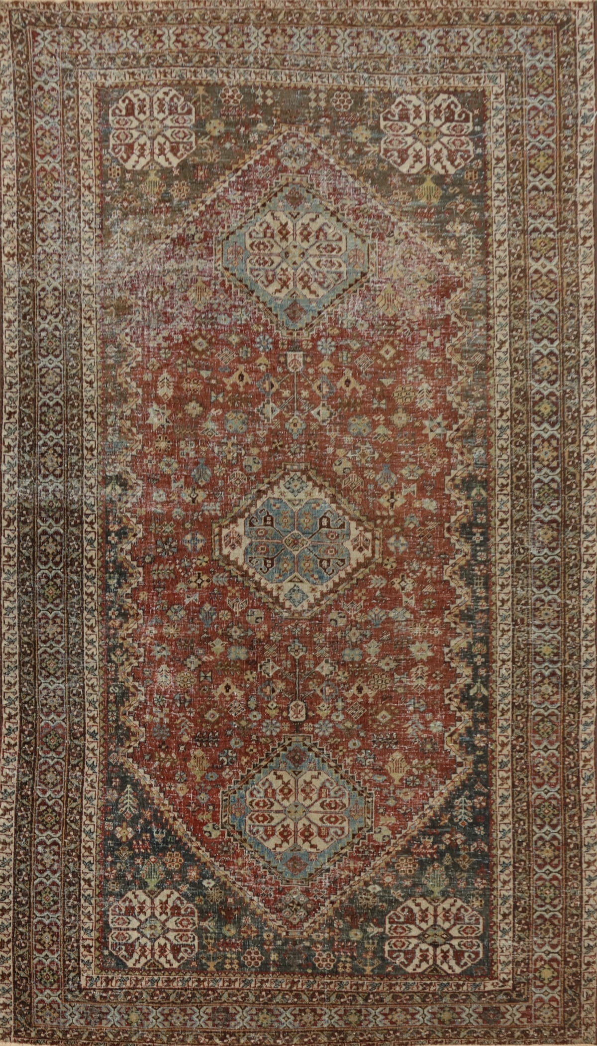 Antique Vegetable Dye Abadeh Nafar Persian Rug 4x7: Title: Antique Vegetable Dye Abadeh Nafar Persian Rug 4x7 Description:A Beautiful Genuine Iran ( Persia ) Abadeh ( Nafar ) rug is Hand Knotted by skillful weavers in Iran ( Persia ) with 100% Wool