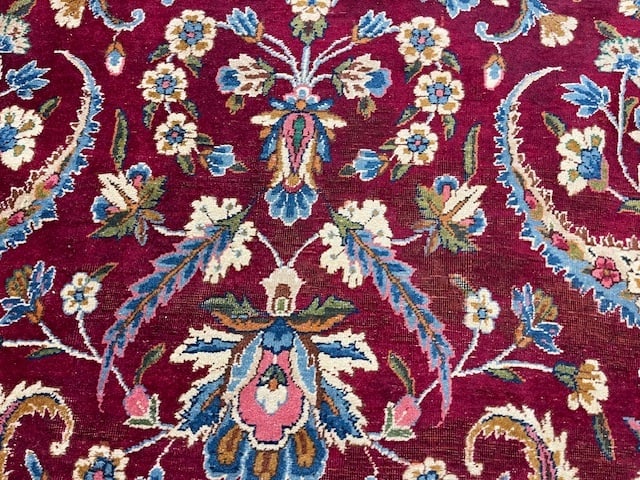 Antique persian large size Kirman Rug-5175 - 2