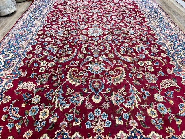 Antique persian large size Kirman Rug-5175 - 3