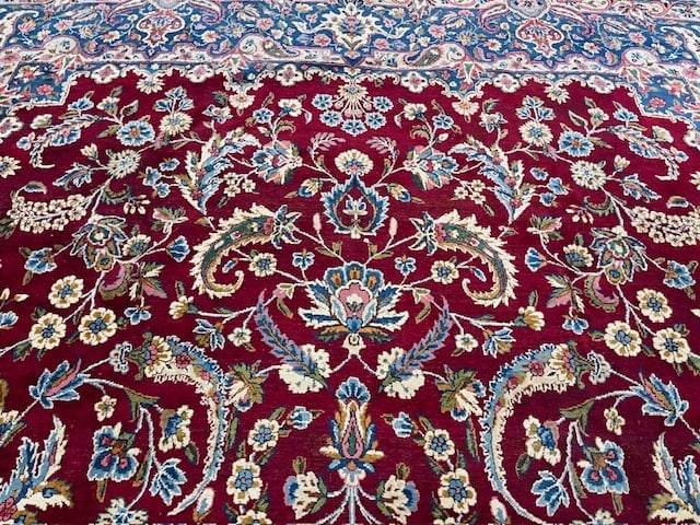 Antique persian large size Kirman Rug-5175 - 4