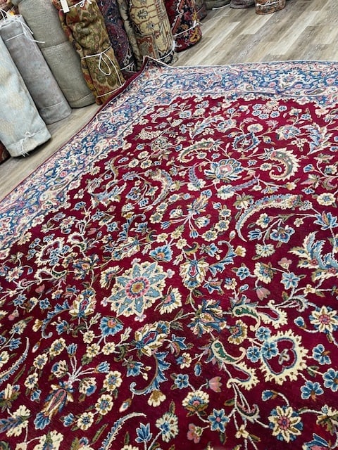 Antique persian large size Kirman Rug-5175 - 5