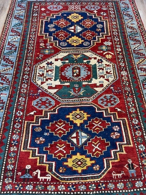 Date Antique Lori Kazak Caucasian Rug-5180 - 10