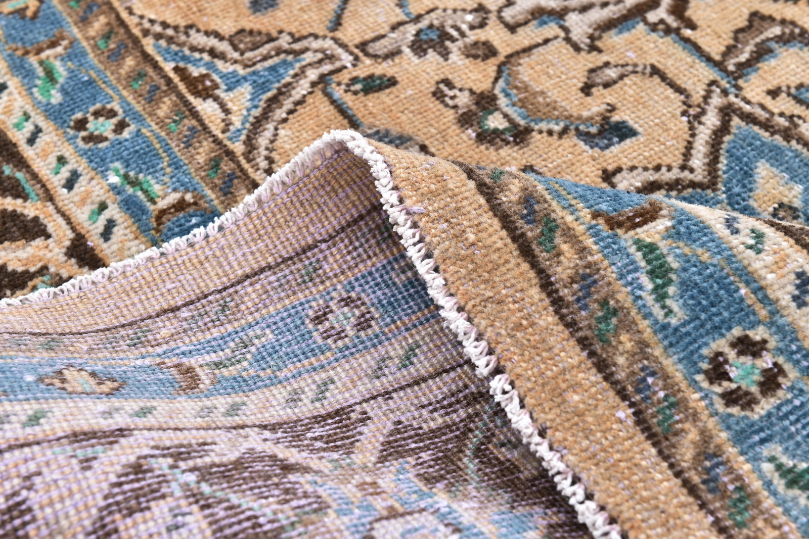 9'5'' x 12'6'' Unique Handmade Vintage Rug - 242406 - 13